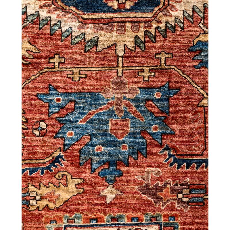 Serapi One-of-a-Kind Hand-Knotted Area Rug - Red - 9' 0" x 11' 9"