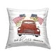 preview thumbnail 1 of 6, Stupell God Bless America Vintage Truck Printed Throw Pillow Design by Lettered and Lined