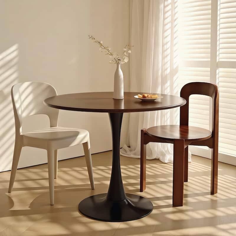Versatile Modern Round Dining Table with Sturdy Construction