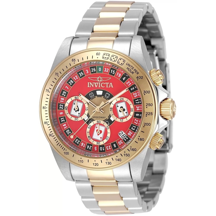 Invicta Men's 50495 Speedway Quartz VD53 Red Dial Watch