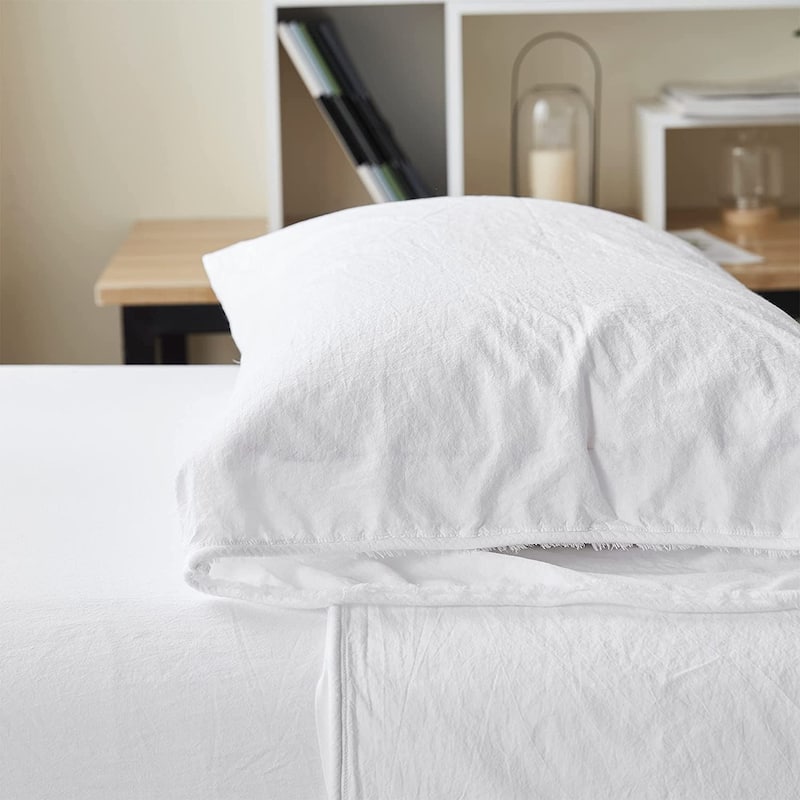 Terra é Pais - Tattered Edgings 100% Cotton Sheet Set - White