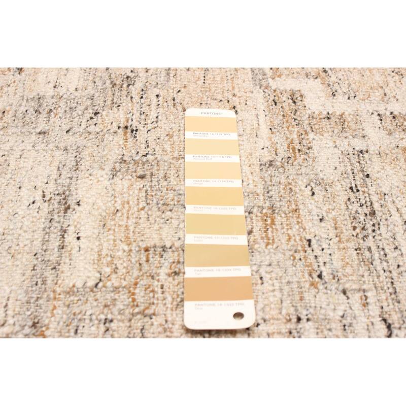 ECARPETGALLERY Flat-Weave Ankara FW Beige Wool Kilim - 5'2 x 8'0