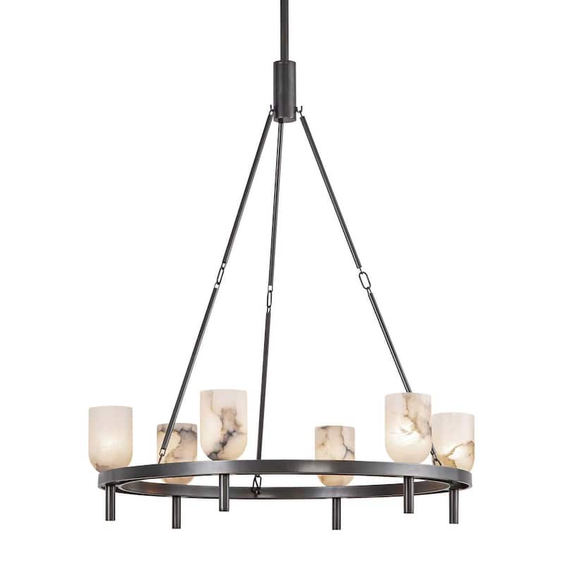 Alora Lighting CH338632 Lucian 6 Light 32" Wide Ring Chandelier