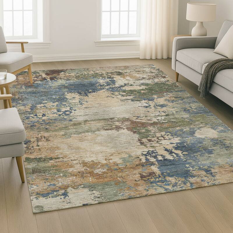 Premium Washable Super Soft Abstract Contemporary Mayfield Rug