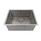 preview thumbnail 1 of 18, ZLINE Meribel Undermount Single Bowl Scratch Resistant Stainless Steel Kitchen Sink with Bottom Grid 23 in.