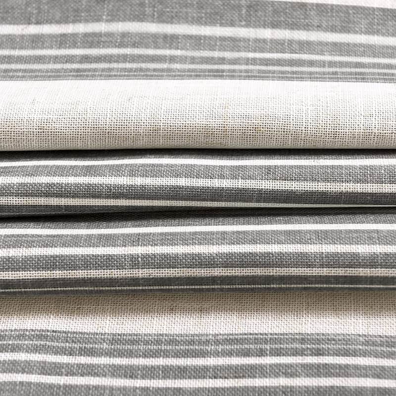 DriftAway Chris Vertical Striped Pattern Linen Textured Lined Blackout Window Curtains