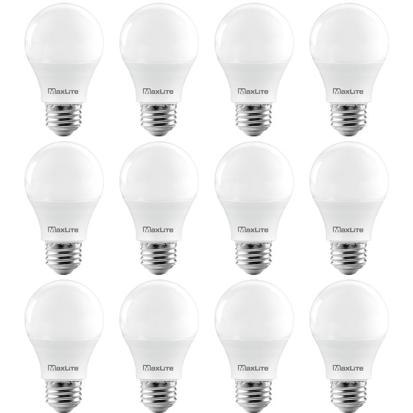 MaxLite A19 LED Bulb Enclosed Fixture Rated 40W Equivalent 450