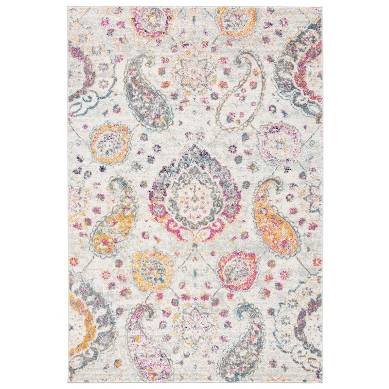 SAFAVIEH Madison Belle Boho Glam Paisley Pattern Area Rug
