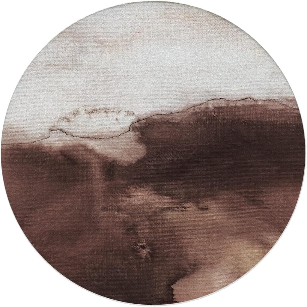 Warm Horizon Natural Sandstone Coaster 4 Pack Eco-Friendly, Absorbent, Easily Wipes Clean