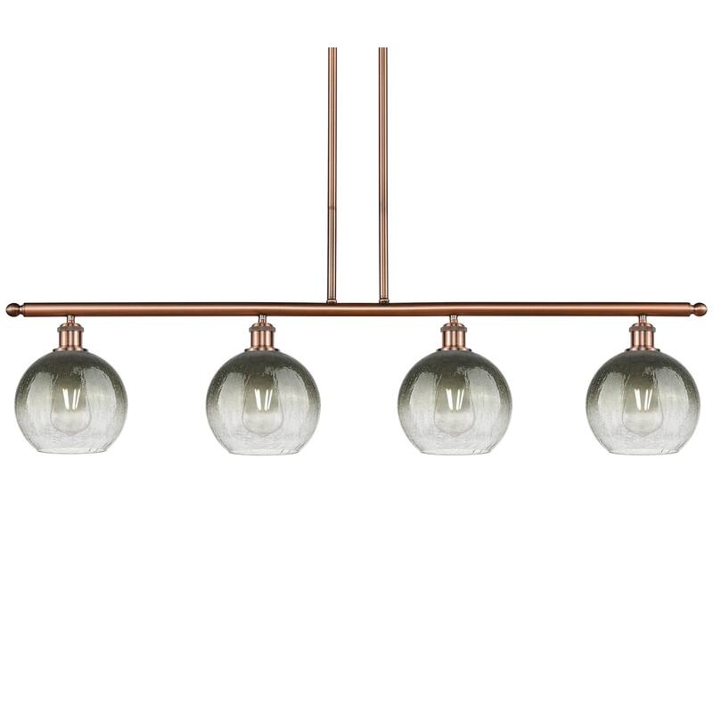 Innovations Lighting 516-4I-11-48 Brookhaven Globe Linear Brookhaven - Antique Copper / Slate