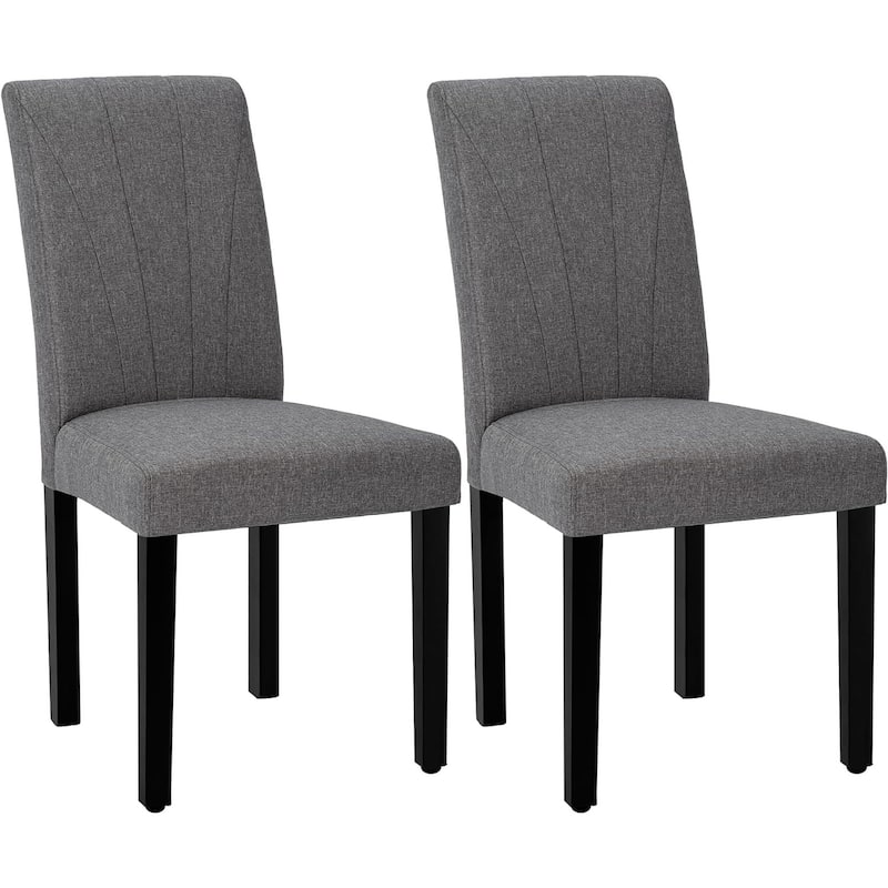 VECELO Upholstered Dining Chairs Set of 2 Parson Classic Upholstered Dining Chair,Modern 37" Parson Chairs