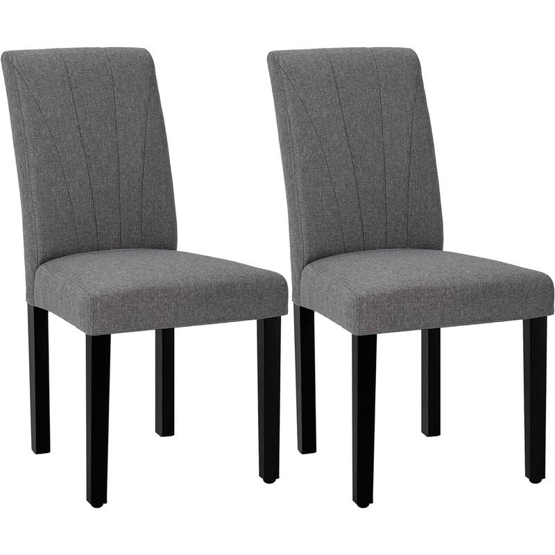VECELO Upholstered Dining Chairs Set of 2 Parson Classic Upholstered Dining Chair,Modern 37" Parson Chairs
