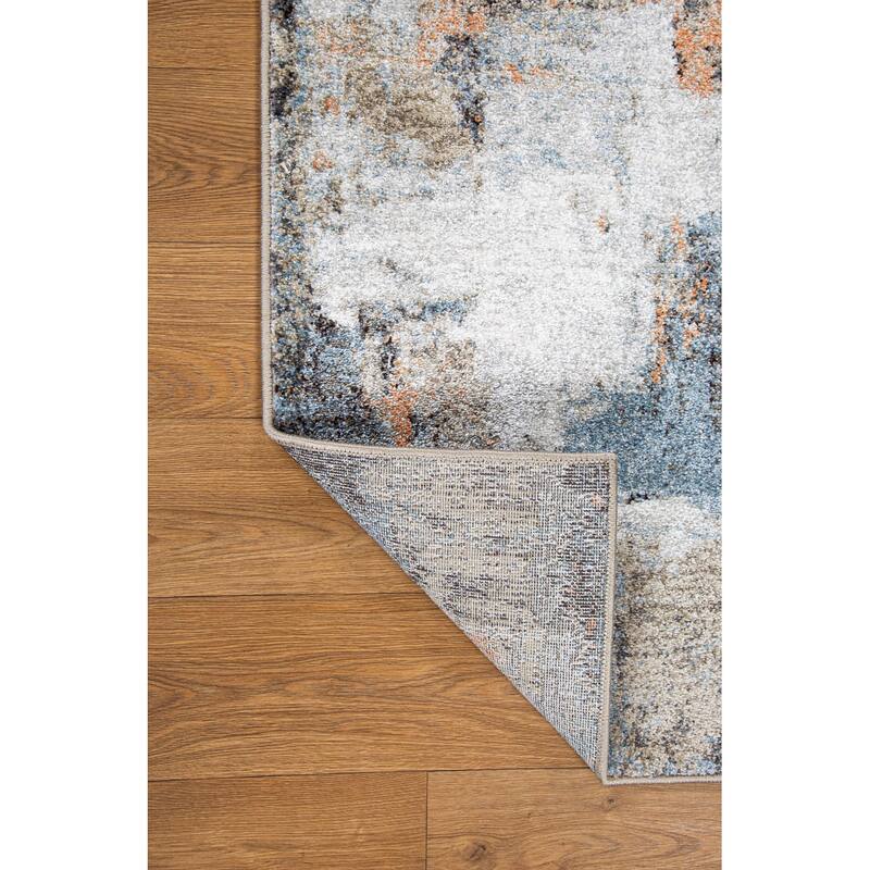 Marina Collection Abstract Multicolor Area Rug