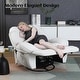 preview thumbnail 2 of 23, XINMICS Swivel Power Recliner Chair, Massage Rocker Recliners with Heated ,USB, USB-C and Side Pocket