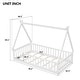 preview thumbnail 15 of 27, Twin Pine Tent-shaped Teepee Bed with Guardrails & Roof