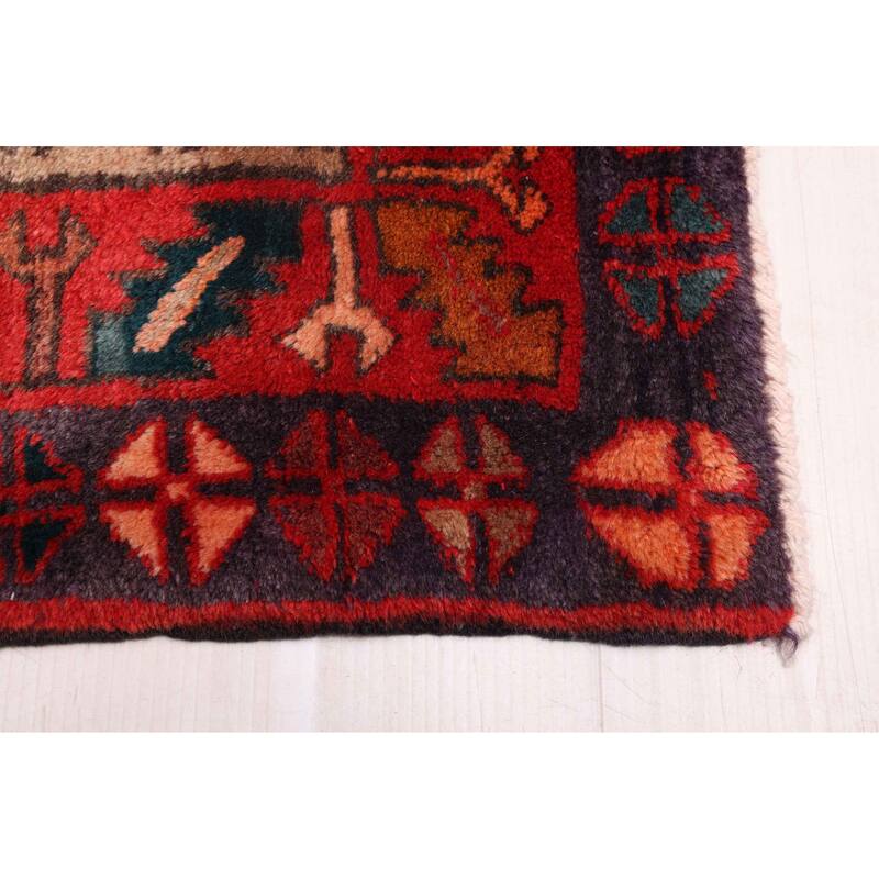 ECARPETGALLERY Hand-knotted Konya Anatolian Red Wool Rug - 4'4 x 10'2