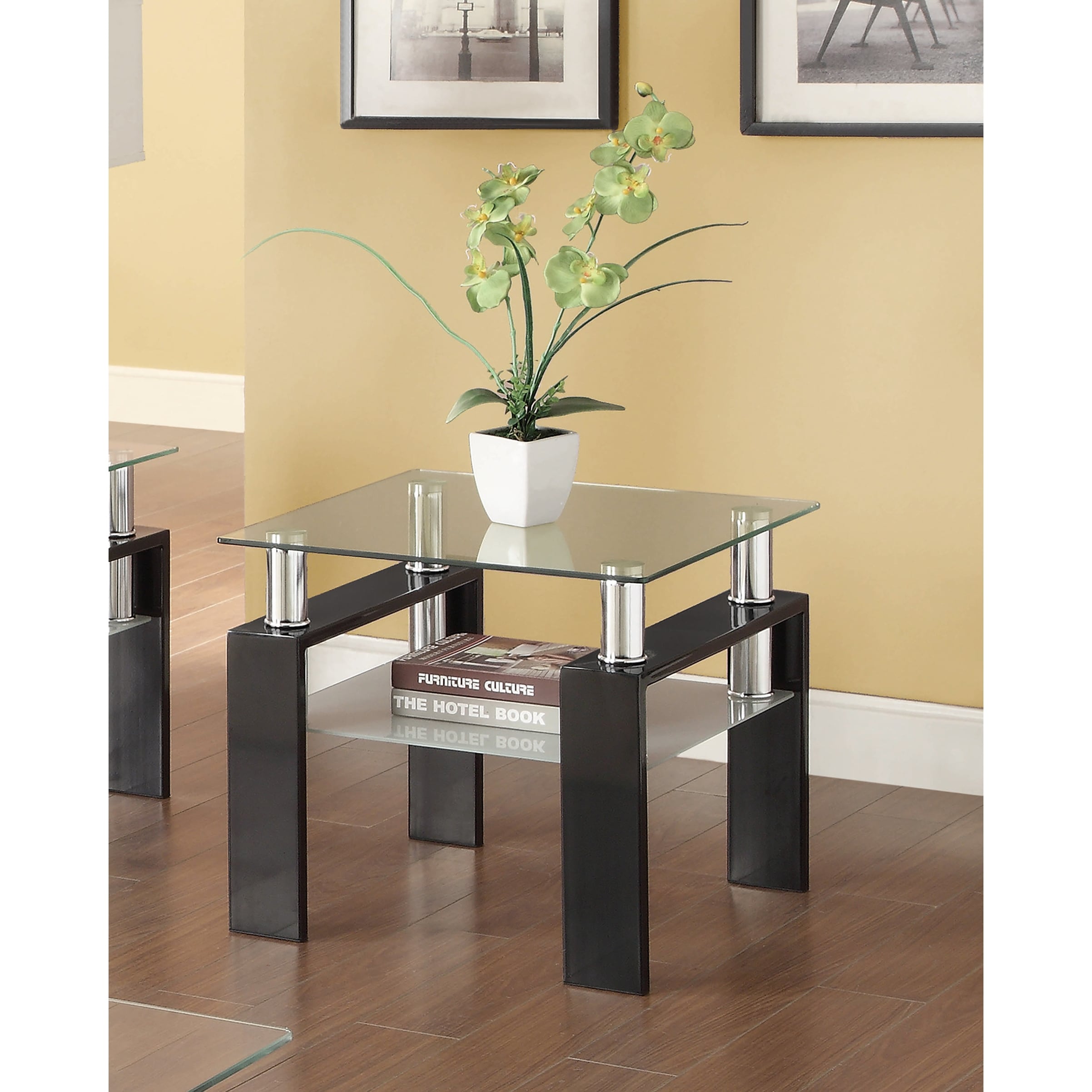 Occasional Contemporary Black End Table