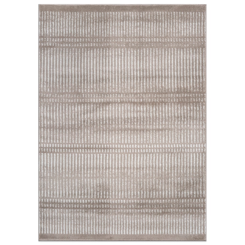 Contemporary Minimalistic Stripe LInes Area Rug
