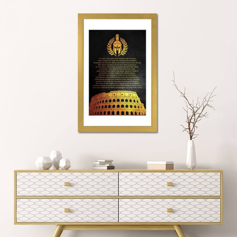 iCanvas "The Man In the Arena" by Adrian Baldovino