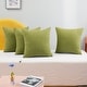 preview thumbnail 65 of 89, Deconovo Faux Linen Throw Pillow Covers 4 PCS(Cover Only) 18"x18" - Grass Green
