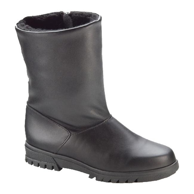 black leather weatherproof women's summit boots
