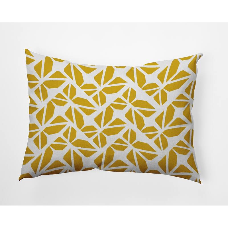 Kaleidoscope Graffiti Accent Pillow - Mustard - 14" x 20"