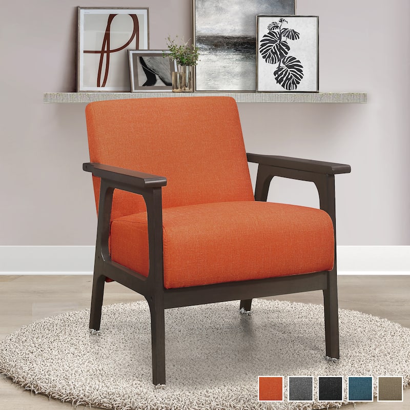 Roweena Wood Arm Accent Chair