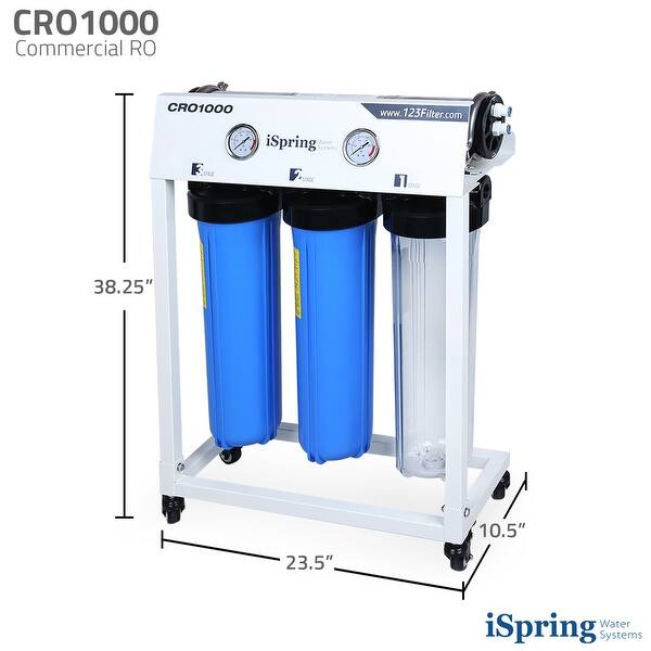 Ispring Tankless Commercial 1000 Gpd Reverse Osmosis Water Filter Overstock 32278164