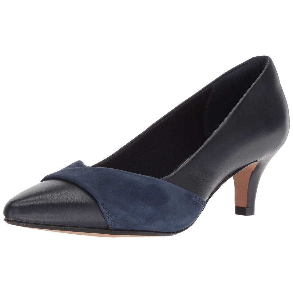 clarks blue pumps