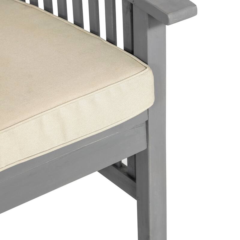 Walker Edison Surfside Acacia Wood Outdoor Chairs (Set of 2)