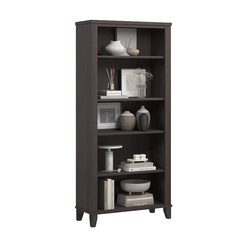 Bush Home Somerset Tall 5 Shelf Bookcase - Storm Gray - 5 Shelf