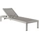 preview thumbnail 14 of 14, Beach Outdoor Patio Aluminum Chaise Grey