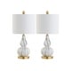 preview thumbnail 76 of 81, Anya 20.5" Mini Glass LED Table Lamp, Gray by JONATHAN Y