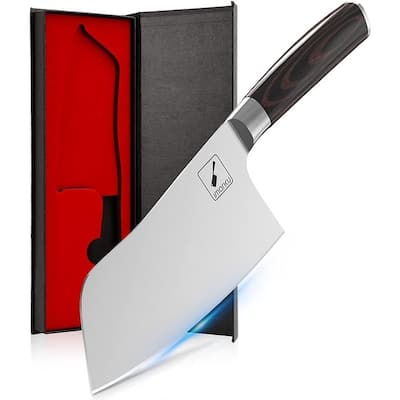 imarku Butcher Knife Japanese Stainless Steel Cleaver Meat Knife