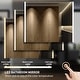 preview thumbnail 30 of 32, Rail Aluminum Recessed/Surface Mount Bathroom Medicine Cabinet with Mirror, Adjustable Brightness, Defogging & USB Port