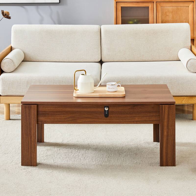 Multi-Functional Mdf Coffee Table With Password Lock