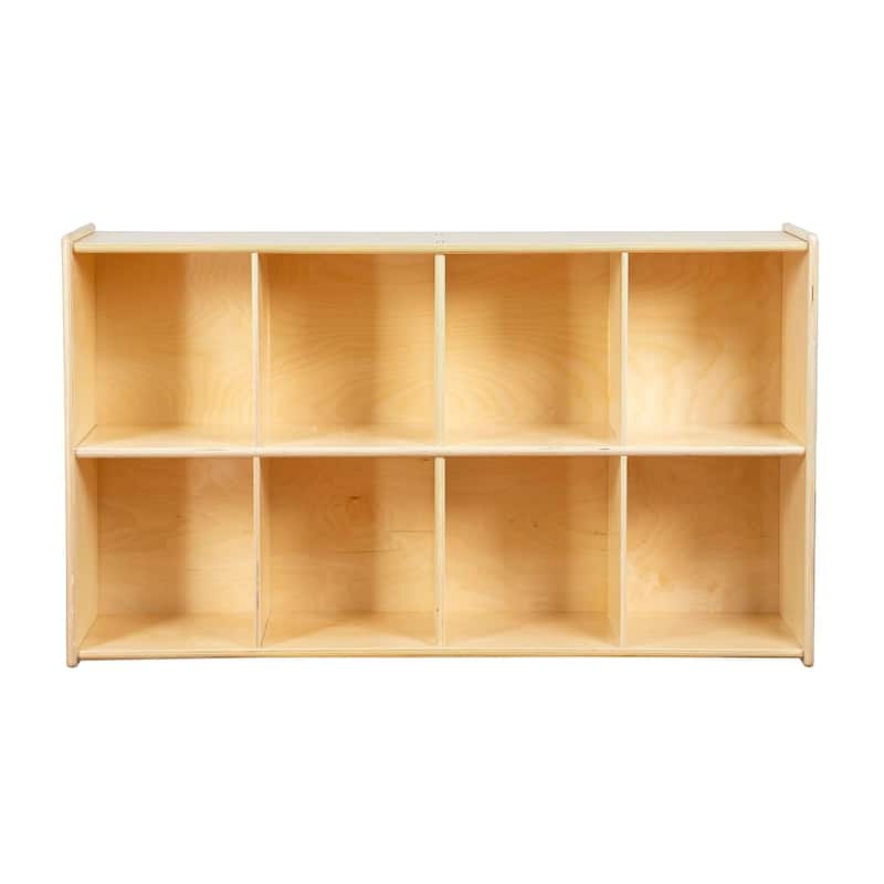 Contender 12 Cubby Storage Shelf, Birch Wood Montessori Cabinet for Organizing Kids Toys, Books, Craft Supplies