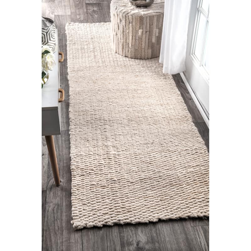 Nuloom Markley Classic Jute Area Rug - 2'6" x 8' Runner - Ivory - Runner