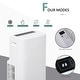 preview thumbnail 3 of 6, HOMCOM 12000 BTU Portable Air Conditioner with Cooling, Dehumidifying, Ventilating Function, White - 17.75''x14.25''x29.75''