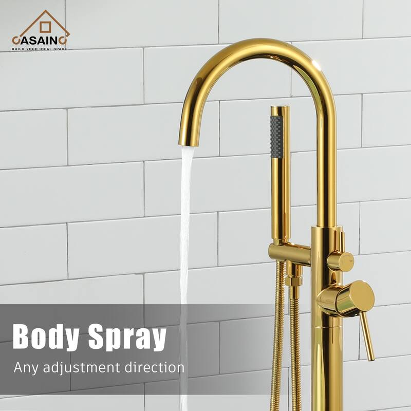 CASAINC 2-Function Free Standing Bathtub Faucet with CUPC Certification