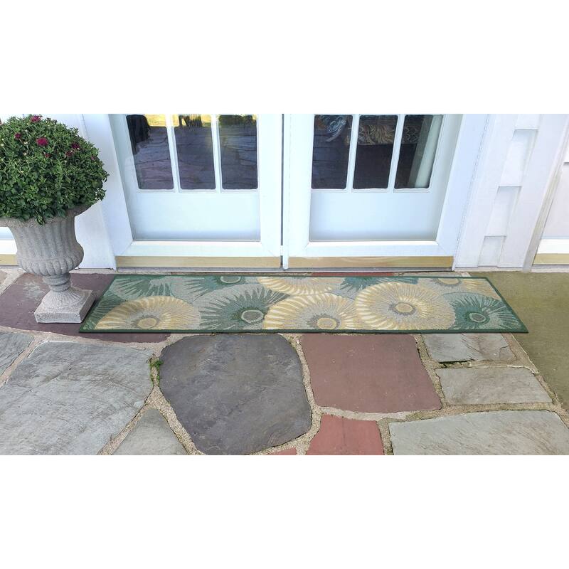 Liora Manne Capri Pleated Inkcap Indoor/Outdoor Rug