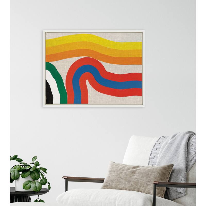 Kate and Laurel Sylvie It Depends on What You See Framed Canvas by Amber Vittoria
