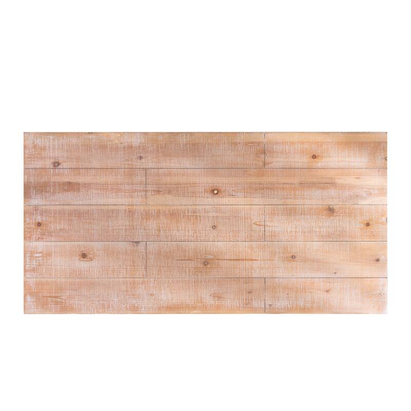 Modern Rustic Coffee Table Farmhouse Style Coffee Table Rectangular Wood Center Table with Tiered Base, for Living Room