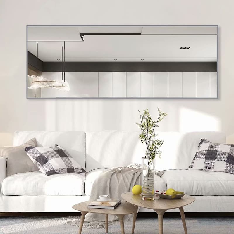 Dovelina Modern Full Length Floor Mirror - Freestanding Vanity Mirror for Bathroom or Living Space