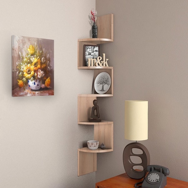 Wall-Mounted Torched Wood Paper Towel Holder with Display Shelf