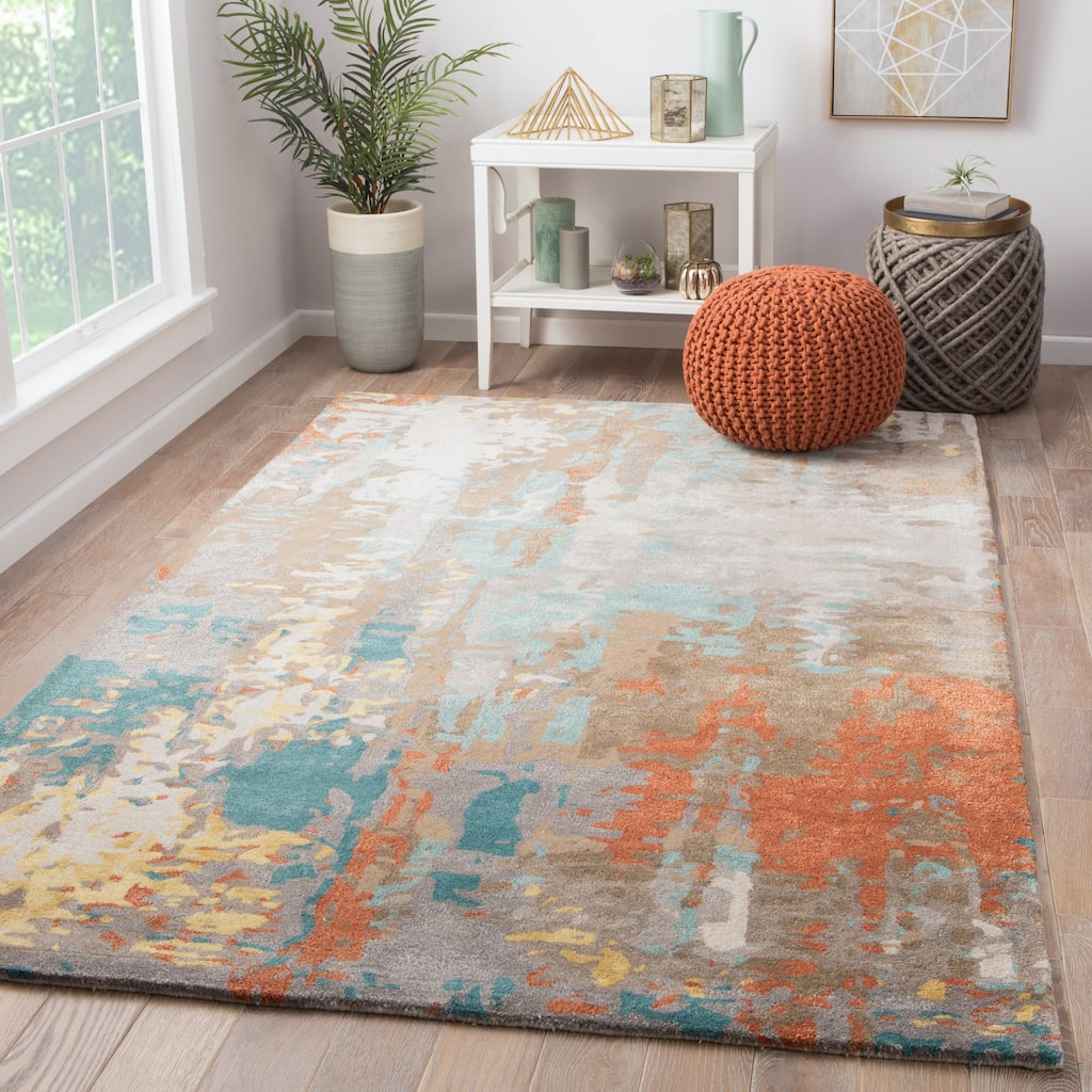 Matcha Handmade Abstract Area Rug