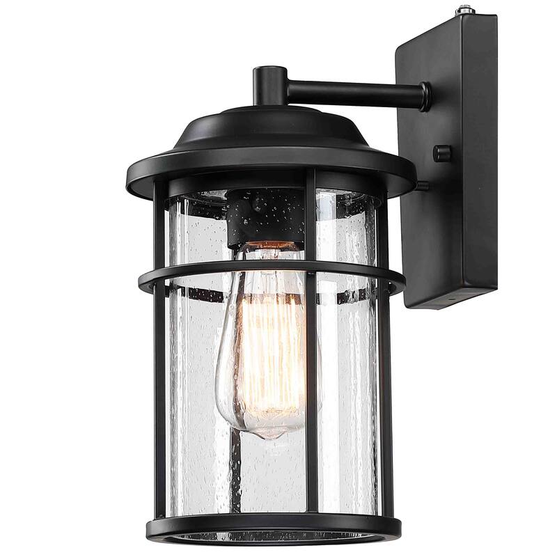 1-Light Outdoor Wall Light - 6.61"x7.95"x12.28" - 6.61"x7.95"x12.28"