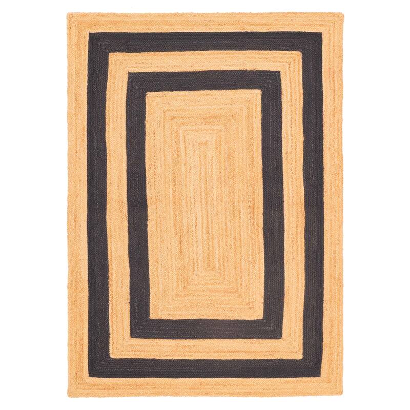 ECARPETGALLERY Flat-Weave Palas Denizli Tan Jute Rug - 4'8 x 6'8