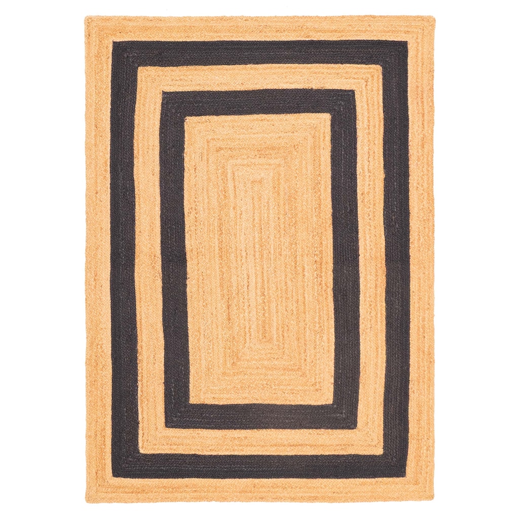ECARPETGALLERY Flat-Weave Palas Denizli Tan Jute Rug - 4'8 x 6'8