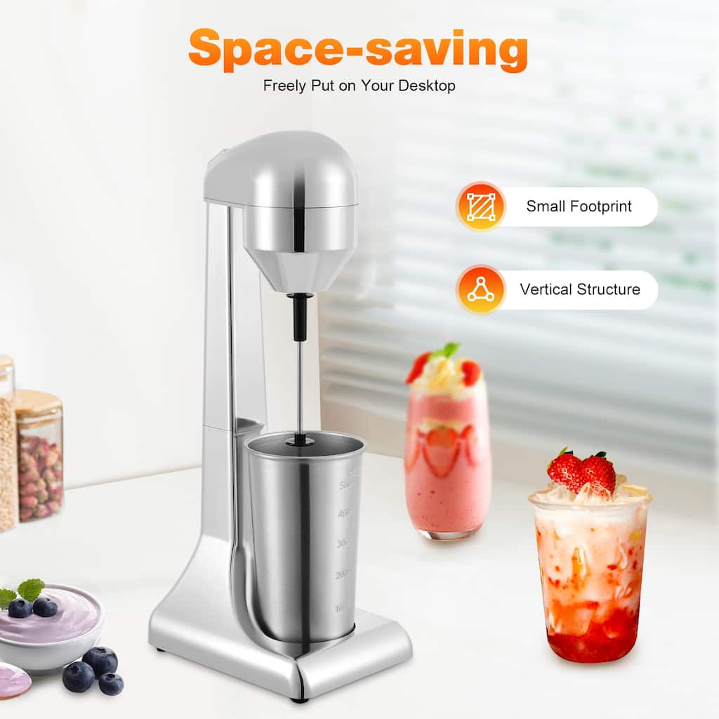 Milk Shaker Electric Milkshake Blender Maker Drink Mixer - 15.2*7*4.9in